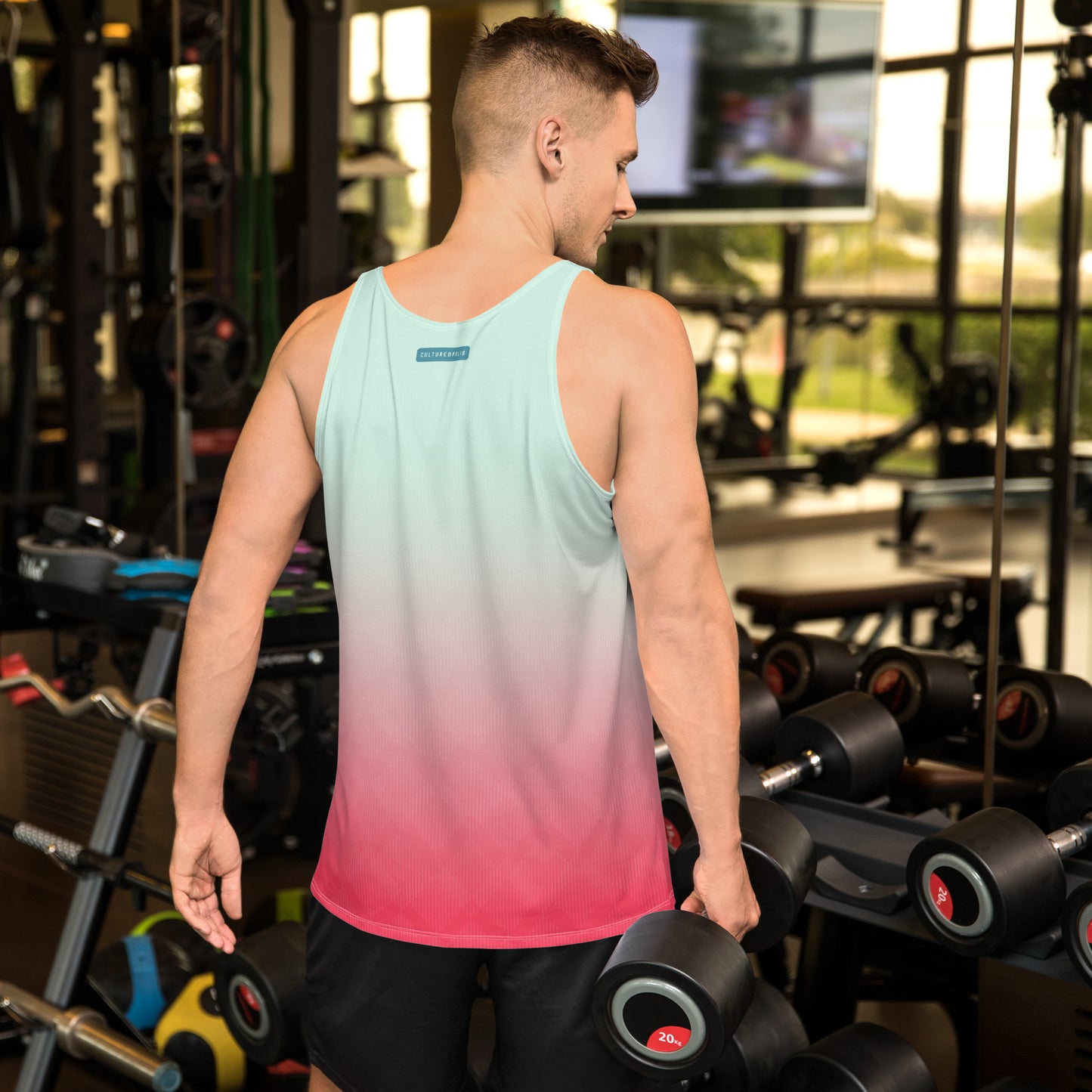 Athletic Tank Top – Sunset Ombre - Tank - Cultureopolis