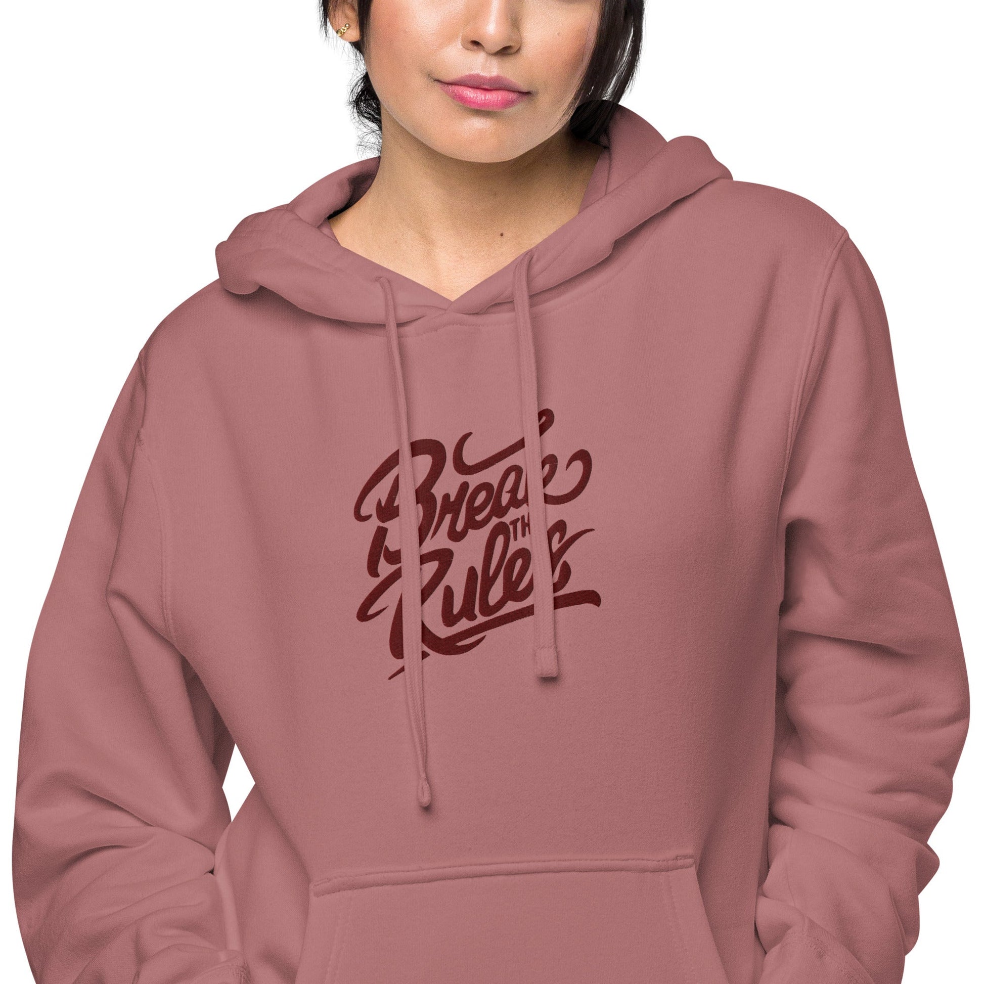 Cultureopolis Pigment-Dyed Premium Hoodie – Break the Rules Embroidered - Cultureopolis