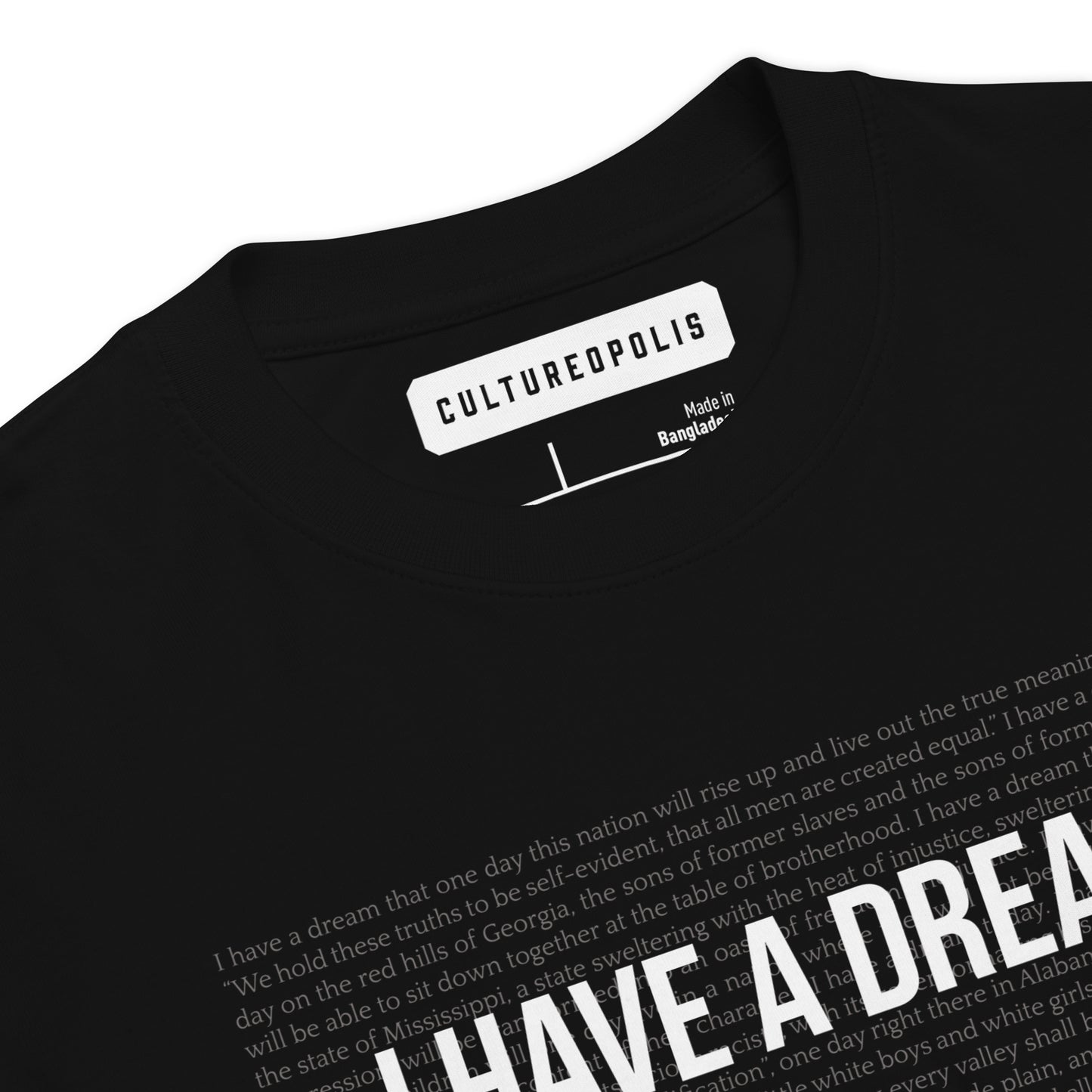 Cultureopolis Premium Heavyweight T-Shirt – MLK I Have a Dream - Cultureopolis