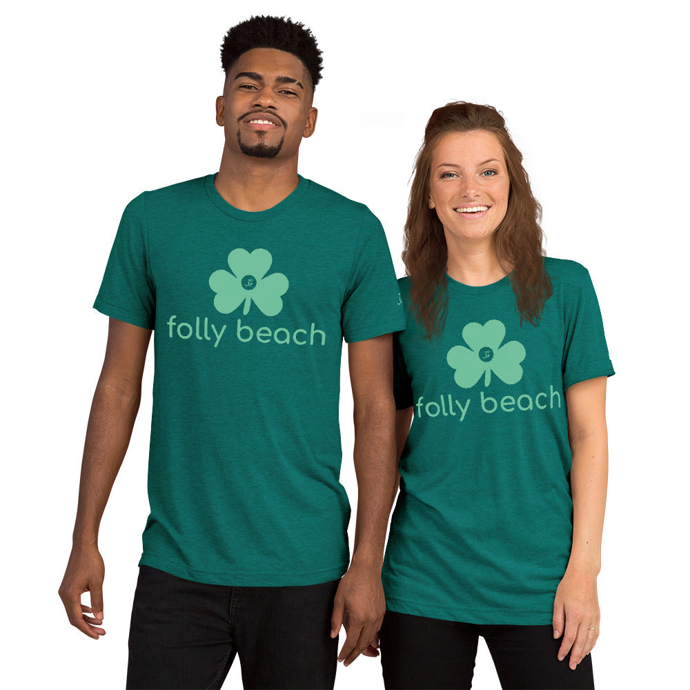 Trinity T-Shirt – Folly Beach – St. Patrick's Day - T-Shirt - Cultureopolis