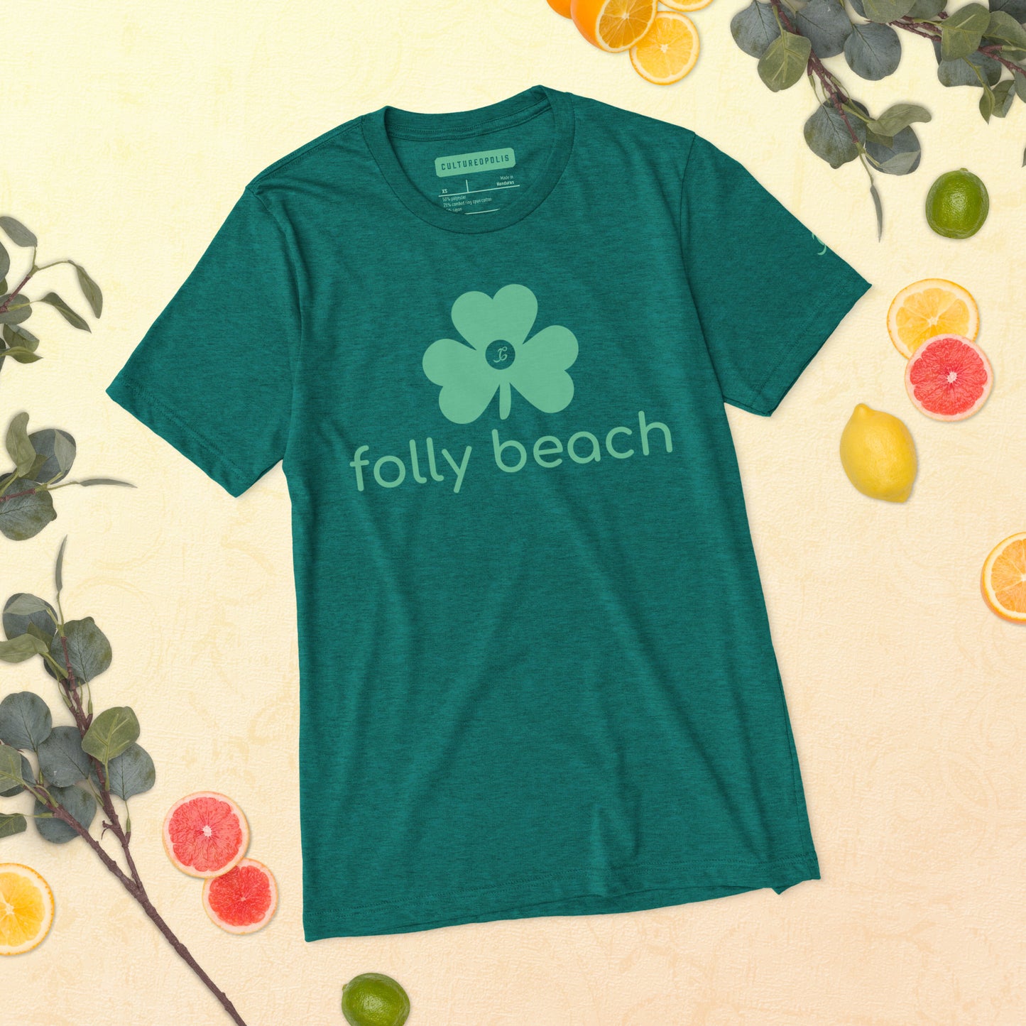 Trinity T-Shirt – Folly Beach – St. Patrick's Day - T-Shirt - Cultureopolis