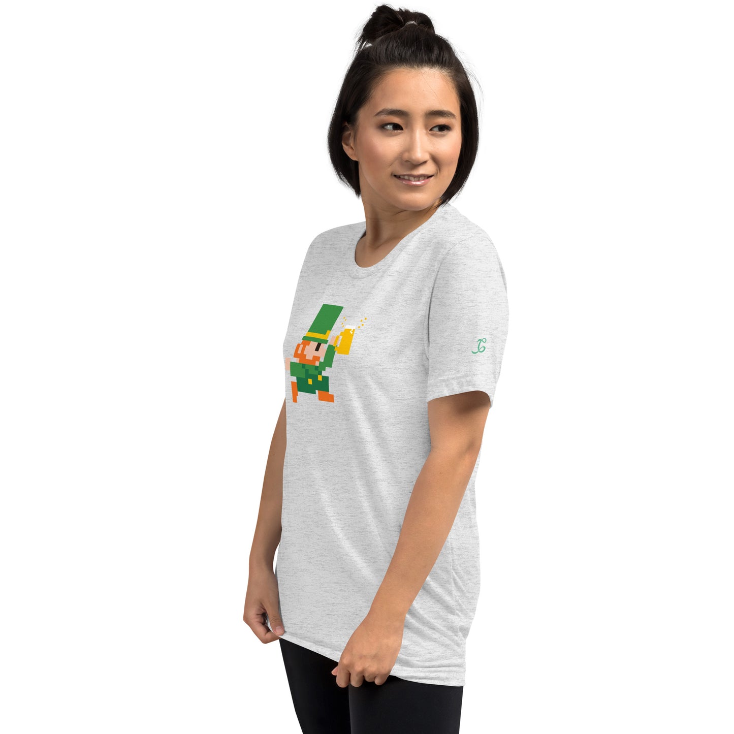 Trinity T-Shirt – Pixel Leprechaun - T-Shirt - Cultureopolis