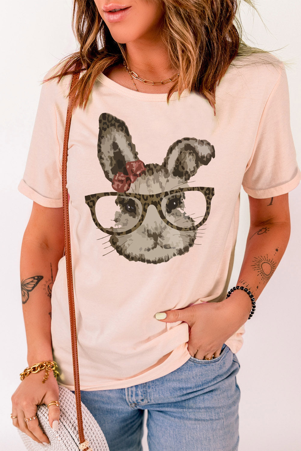 Cuffed Sleeve Women's Easter Tee – Peter Cottontail - T-Shirt - Cultureopolis