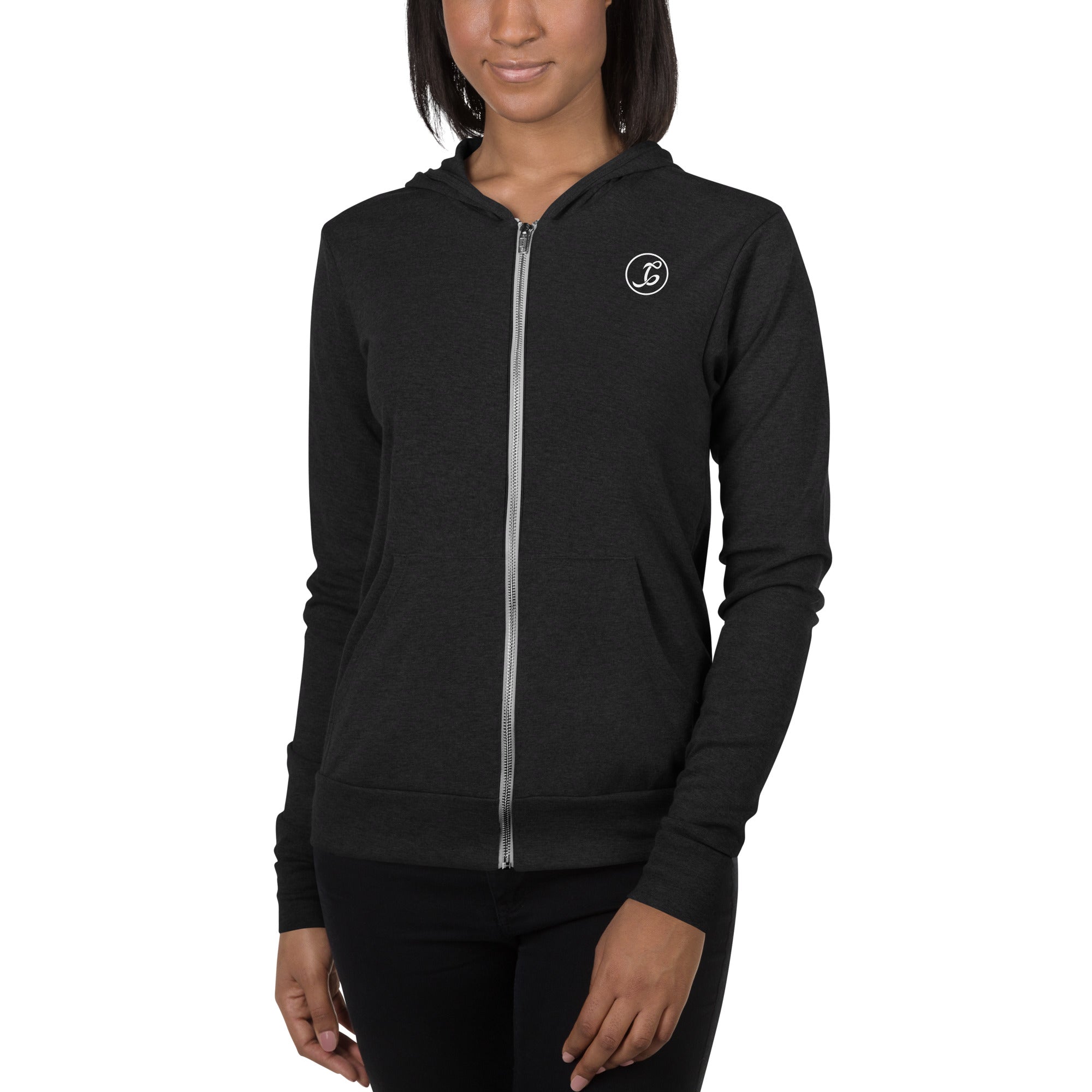 Slim zip up cheap hoodie