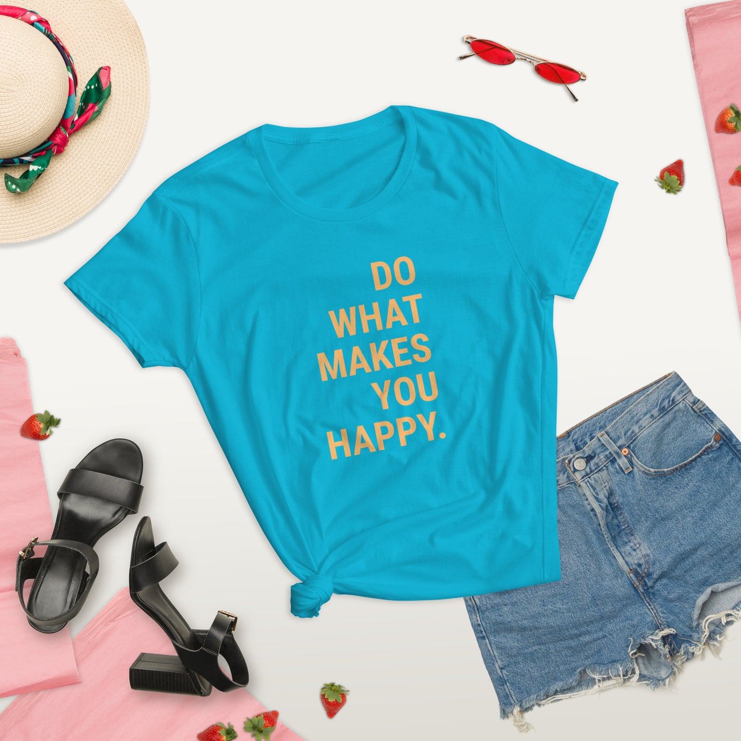 Softstyle Women's T-Shirt – Do What Makes You Happy - T-Shirt - Cultureopolis